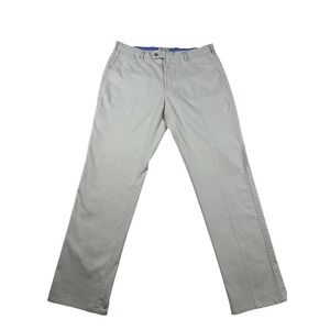 Peter Millar Crown Comfort Mens Chinos Khaki Tan Straight Leg Pants Size 36 x 32
